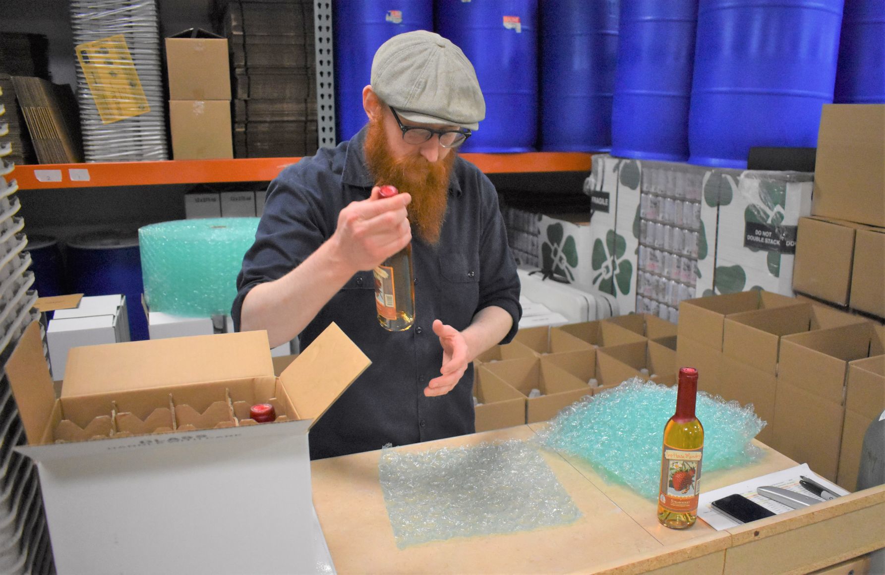 Sap House Meadery packing